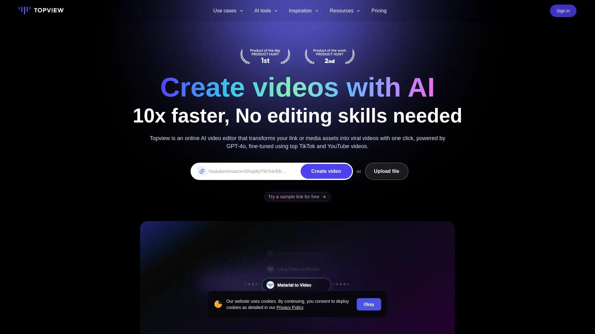 Topview AI screenshot