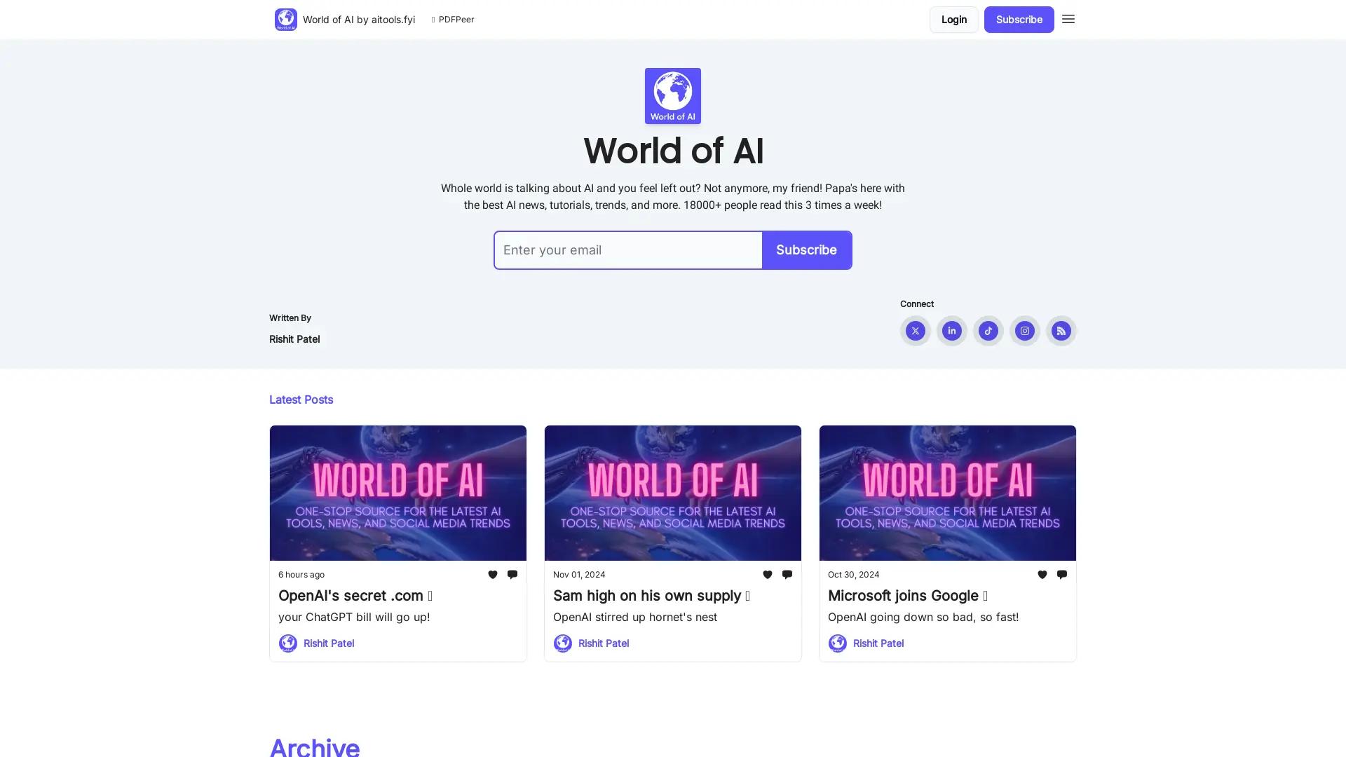 World of AI by aitools screenshot