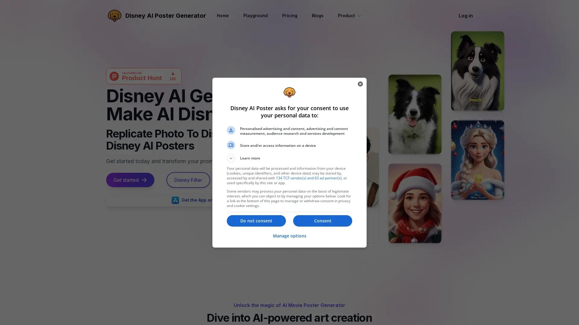 Disney AI Poster screenshot