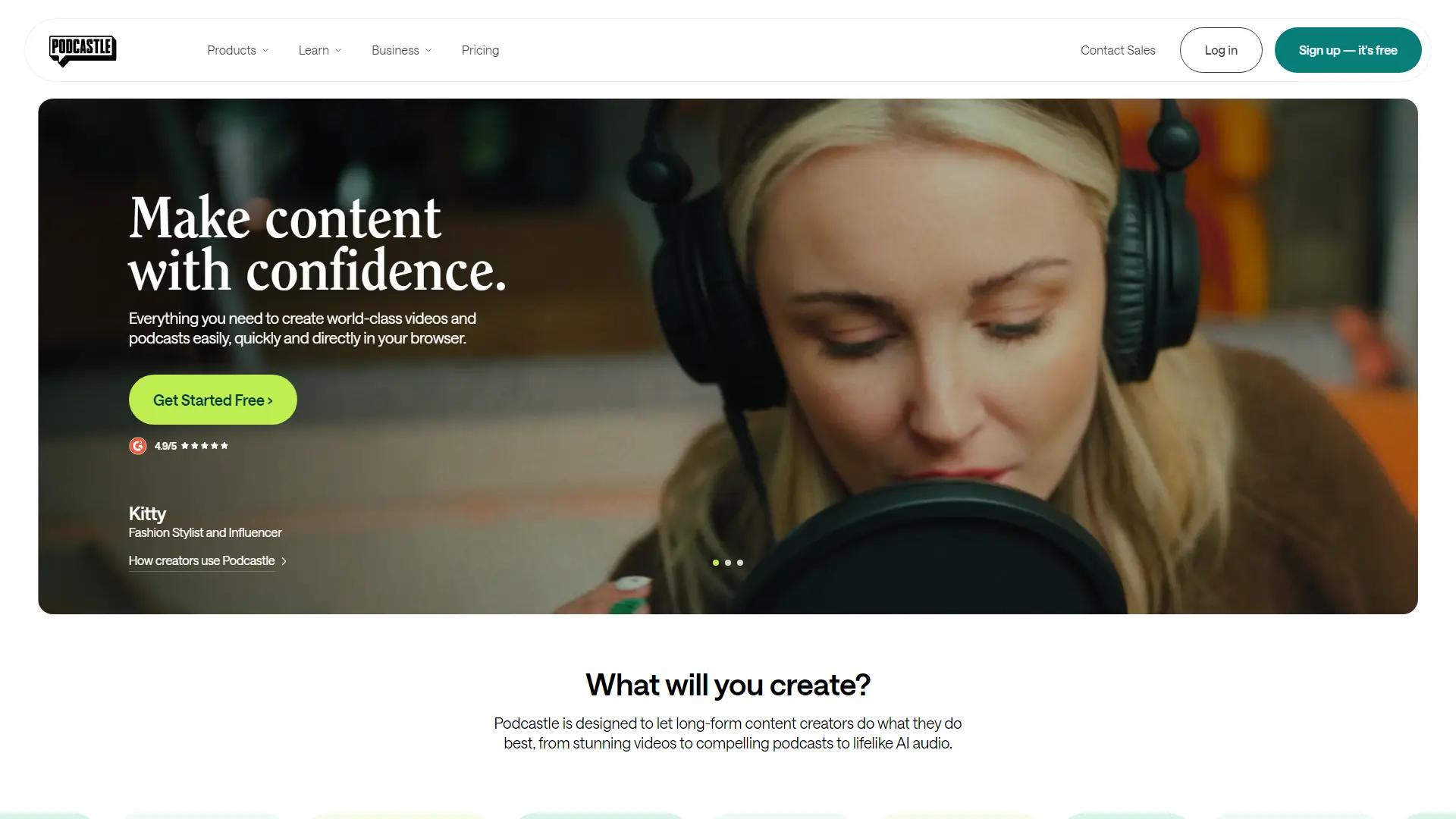 Podcastle screenshot