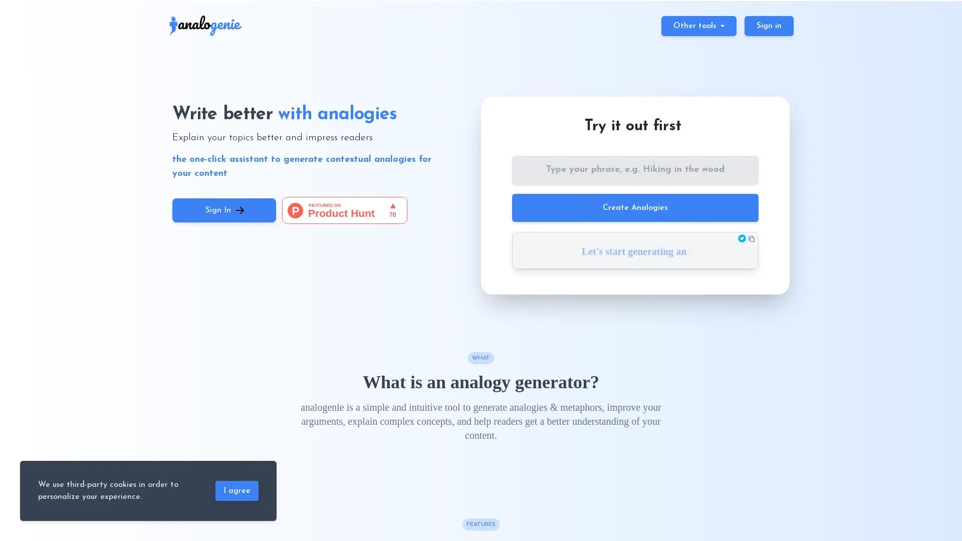 analogenie screenshot