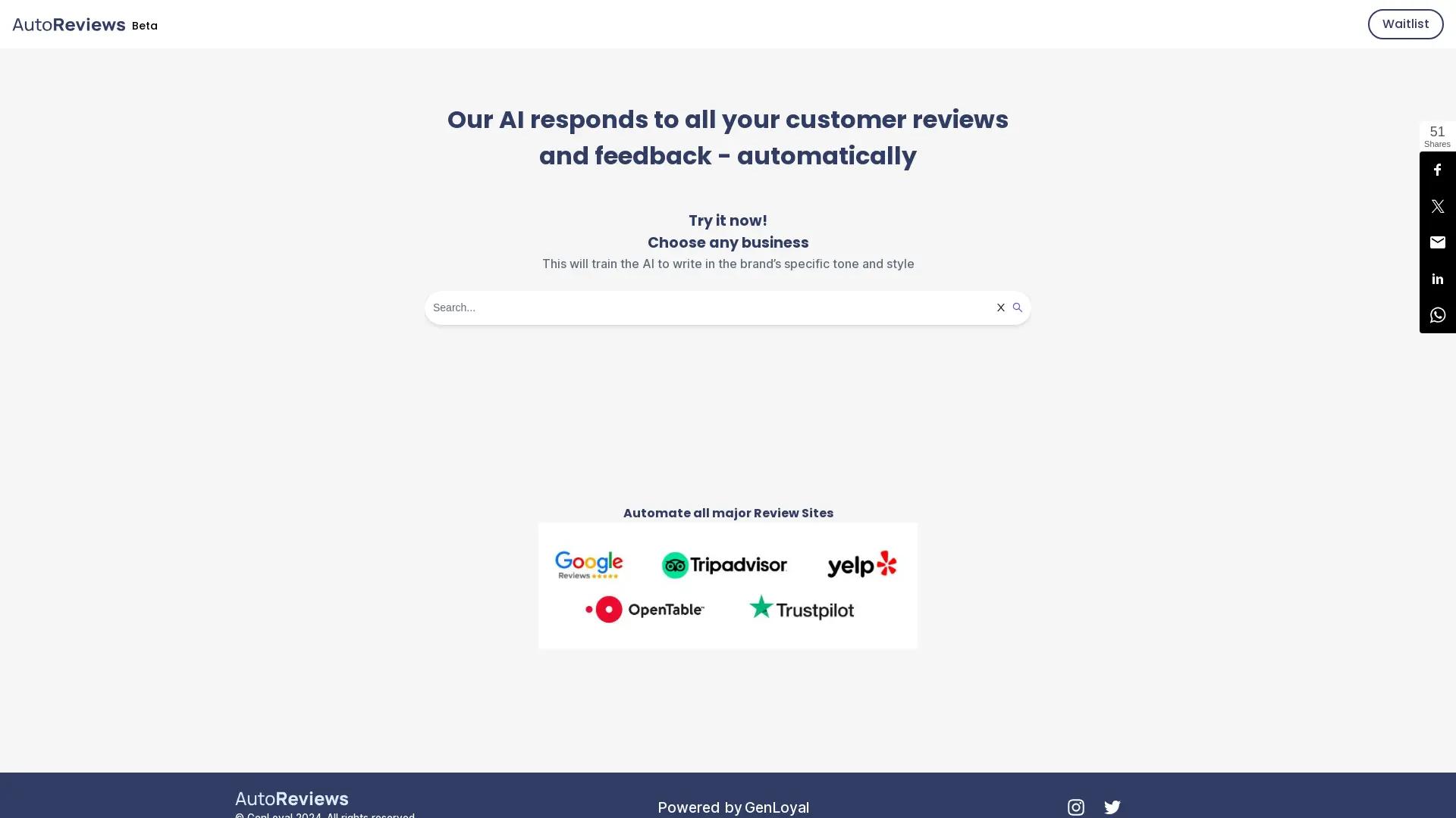 AutoReviews AI screenshot