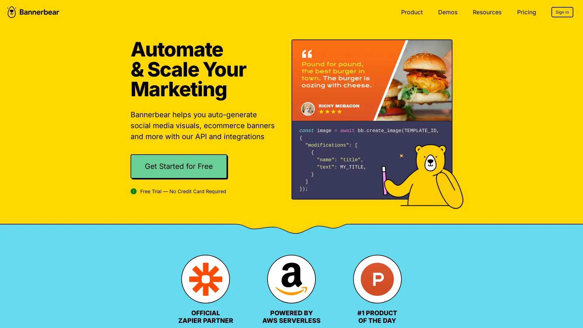 Bannerbear screenshot