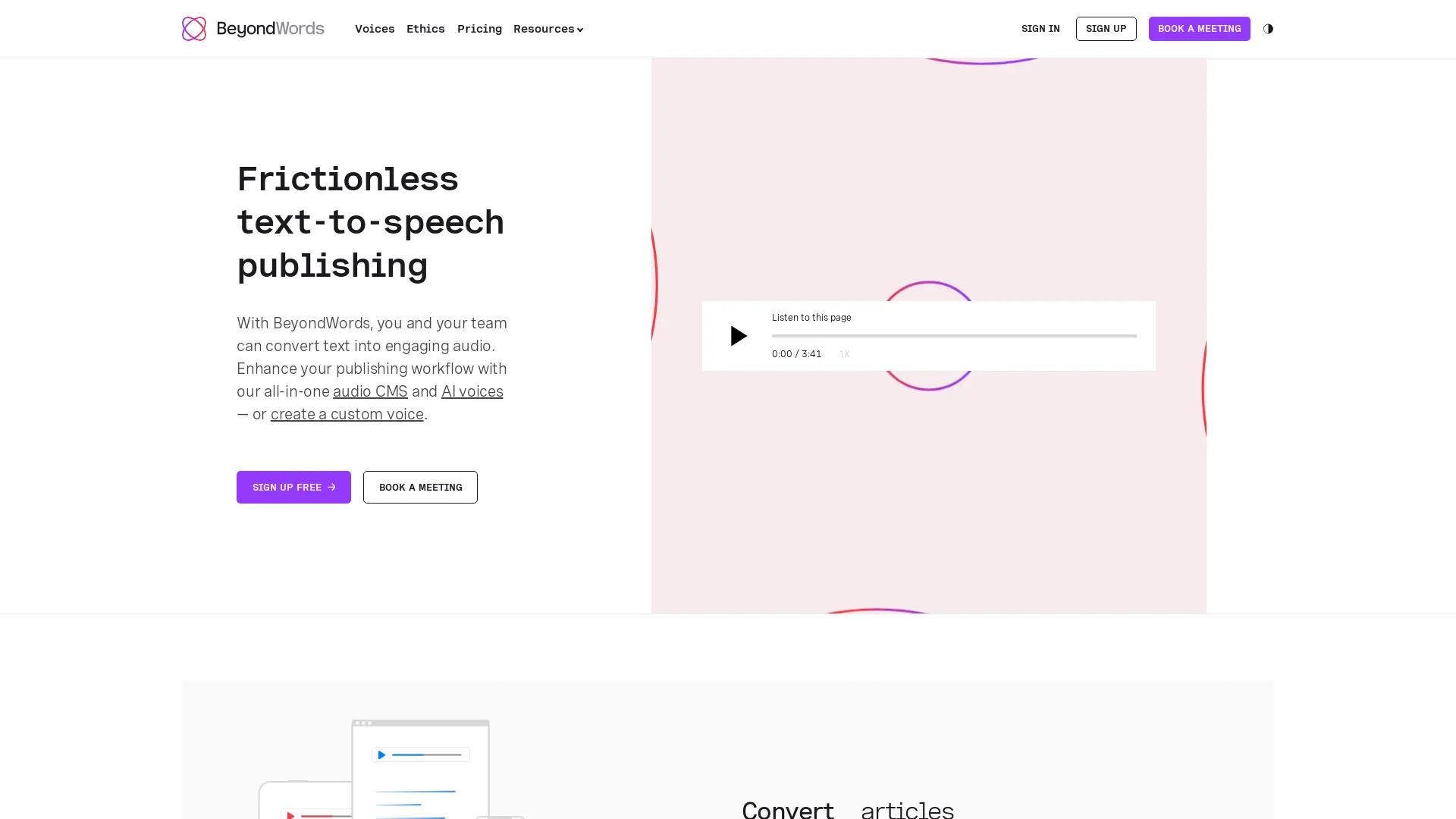 BeyondWords screenshot