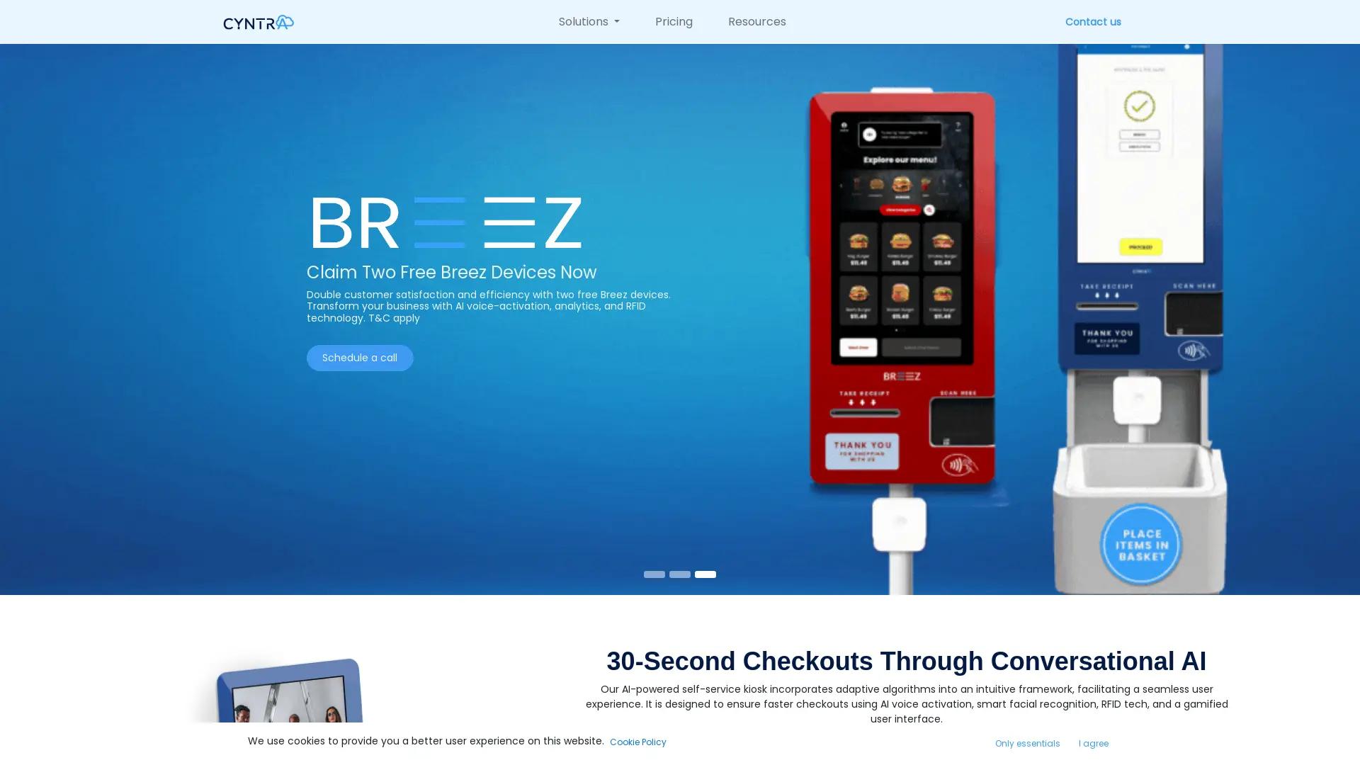 BREEZ Self Service Kiosk screenshot