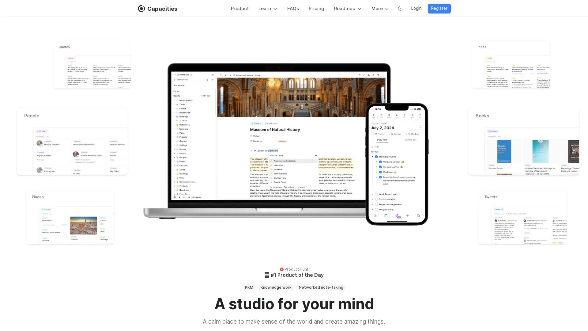 Capacities screenshot
