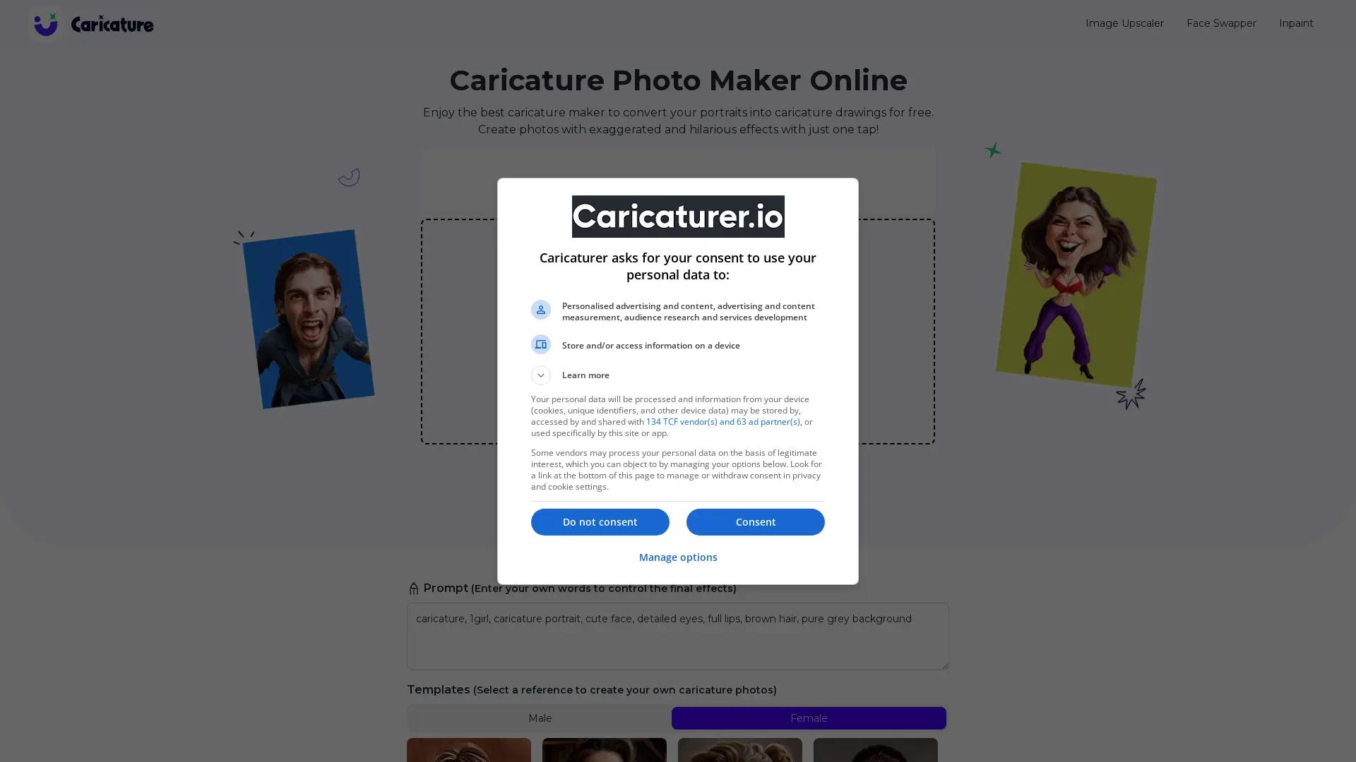 Caricaturer screenshot