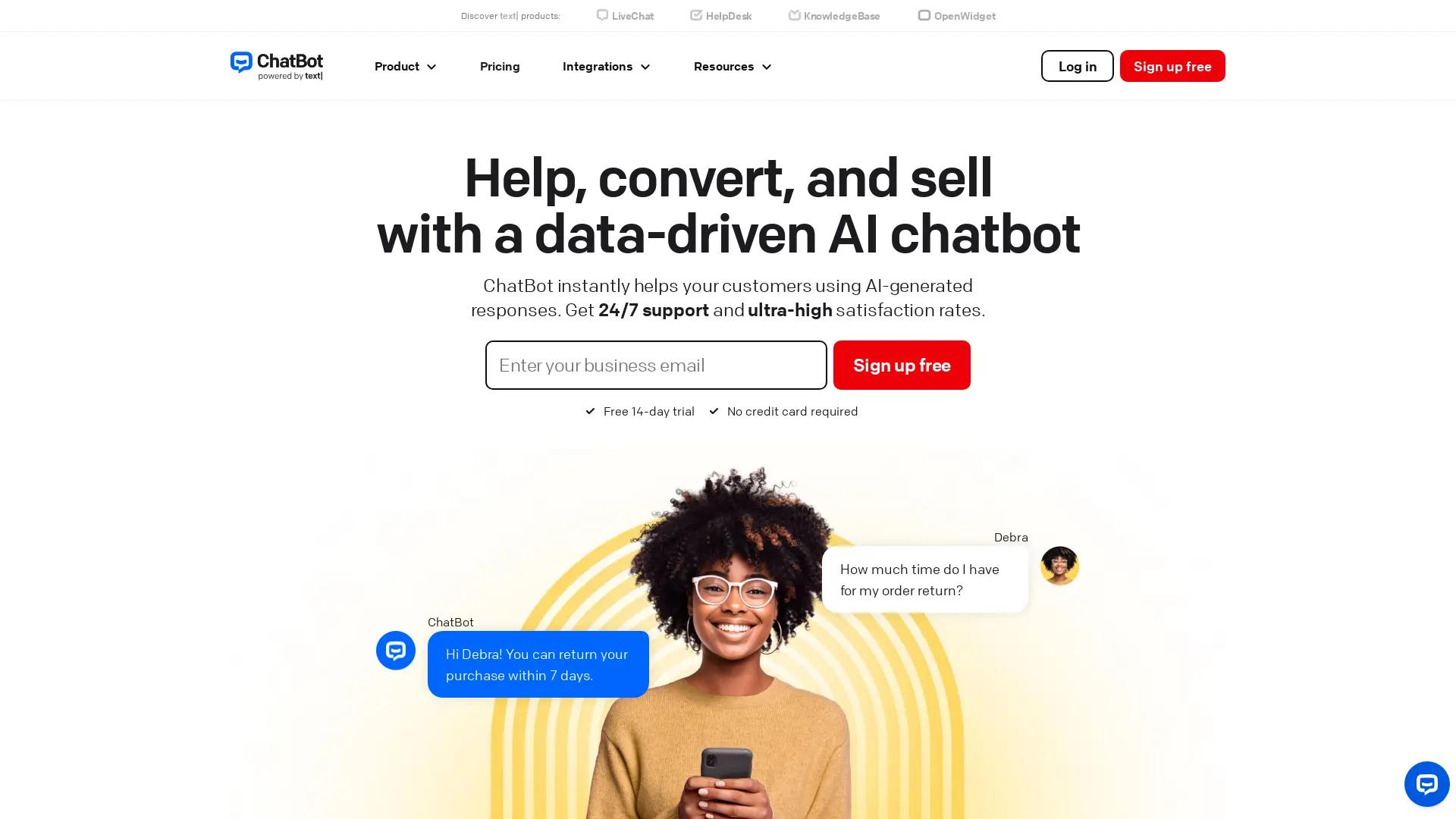 ChatBot screenshot