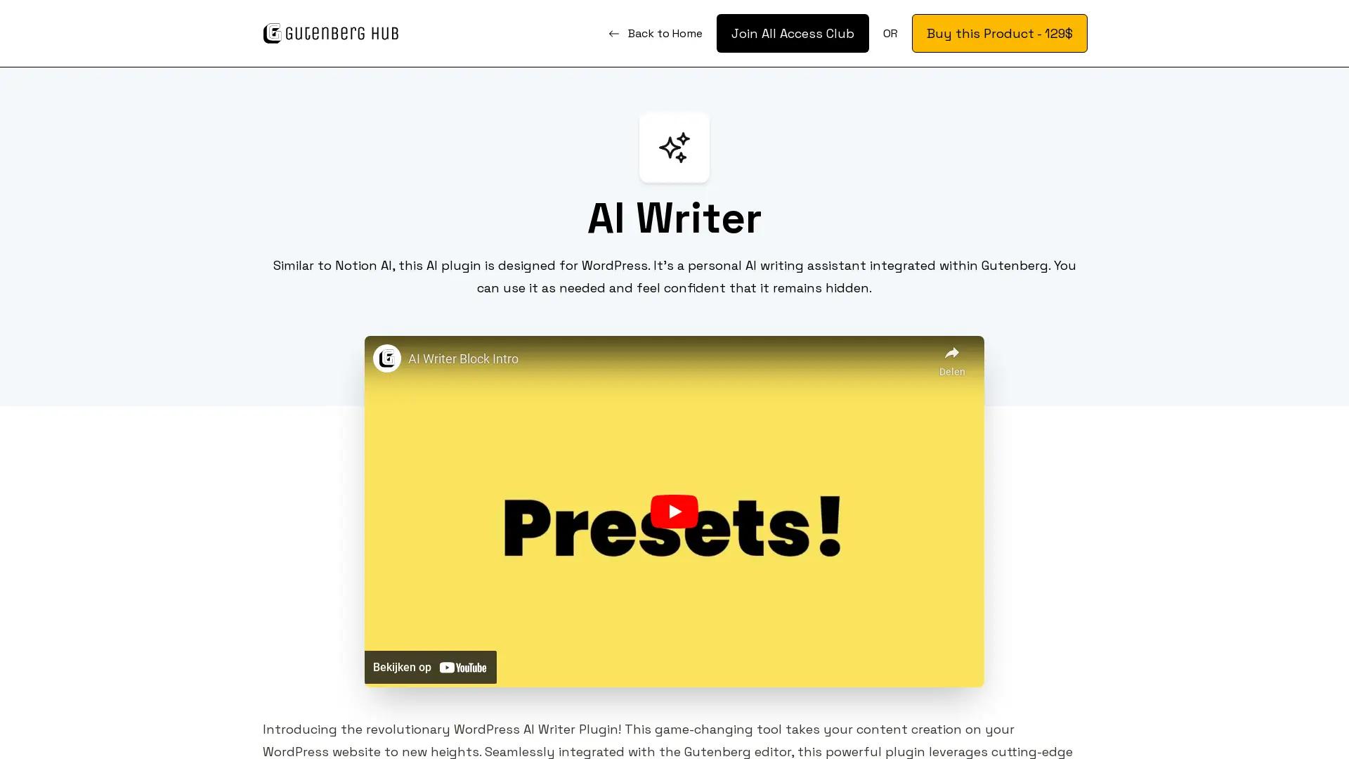 ChatGPT for WordPress screenshot