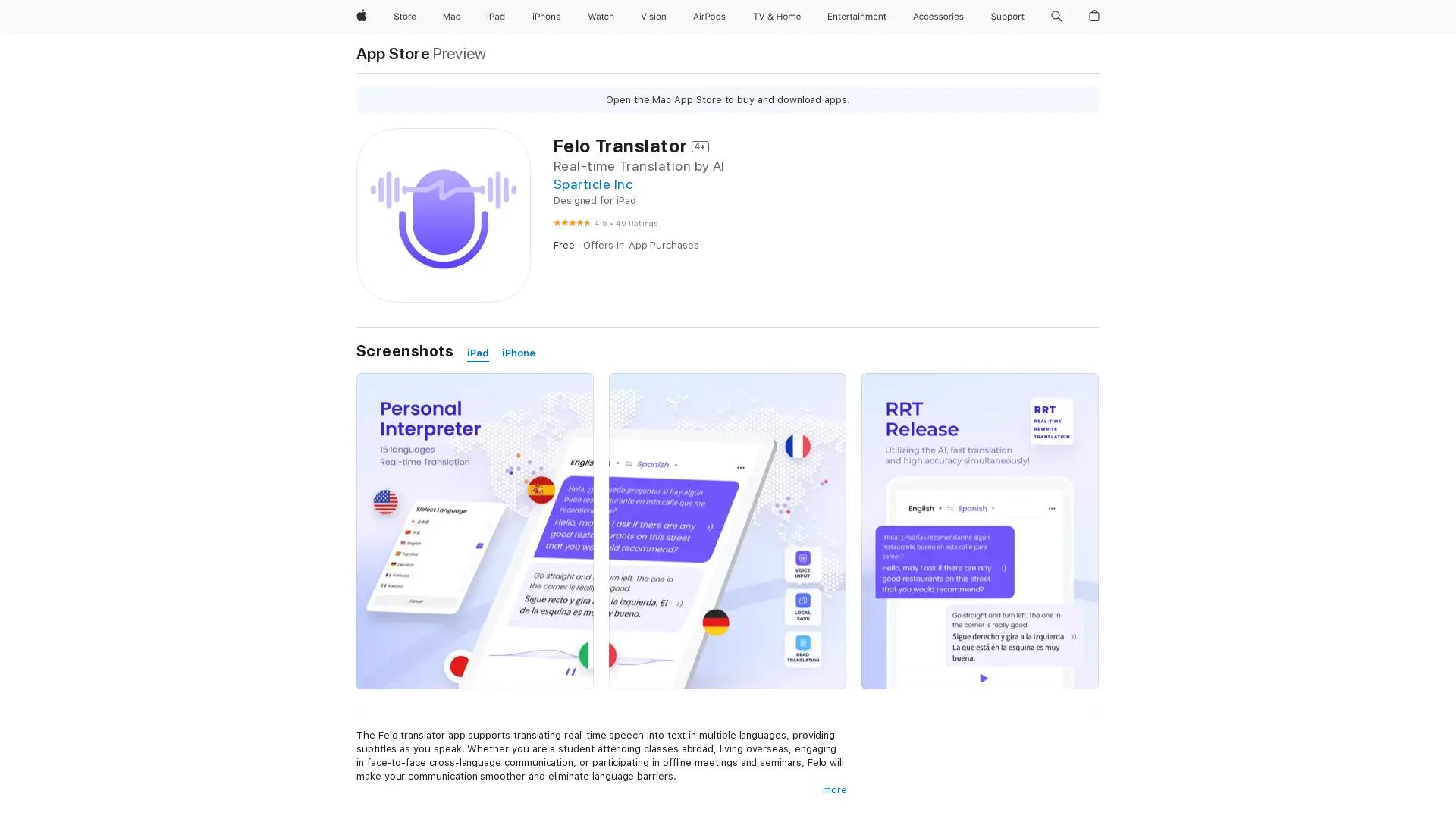 Felo Translator screenshot