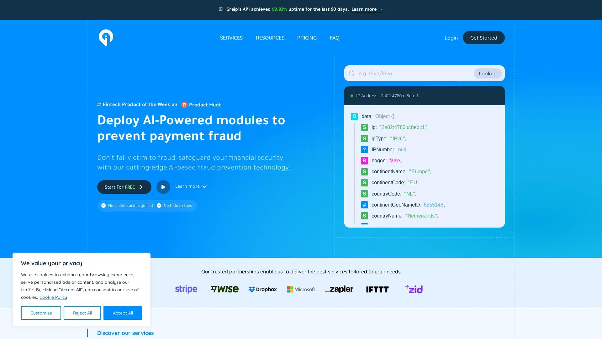 Greip screenshot