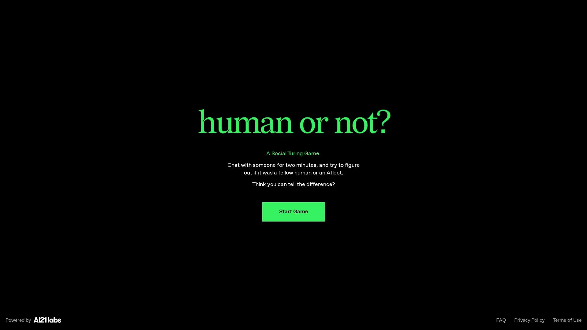Human or AI Detector screenshot