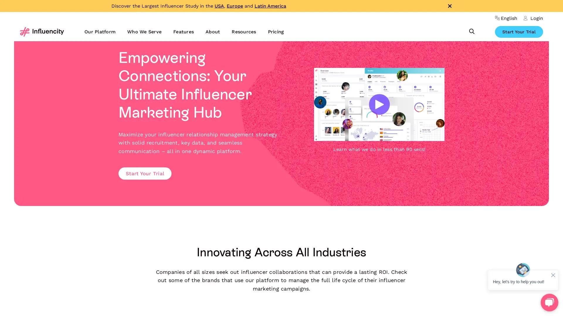 Influencity screenshot