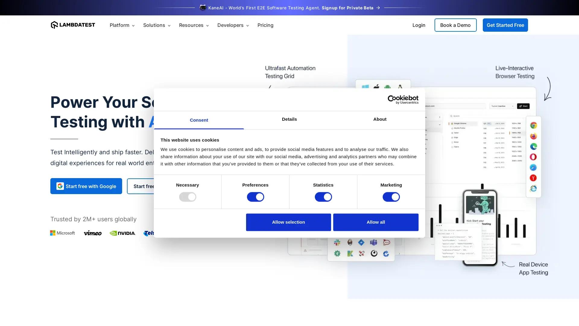 LambdaTest screenshot