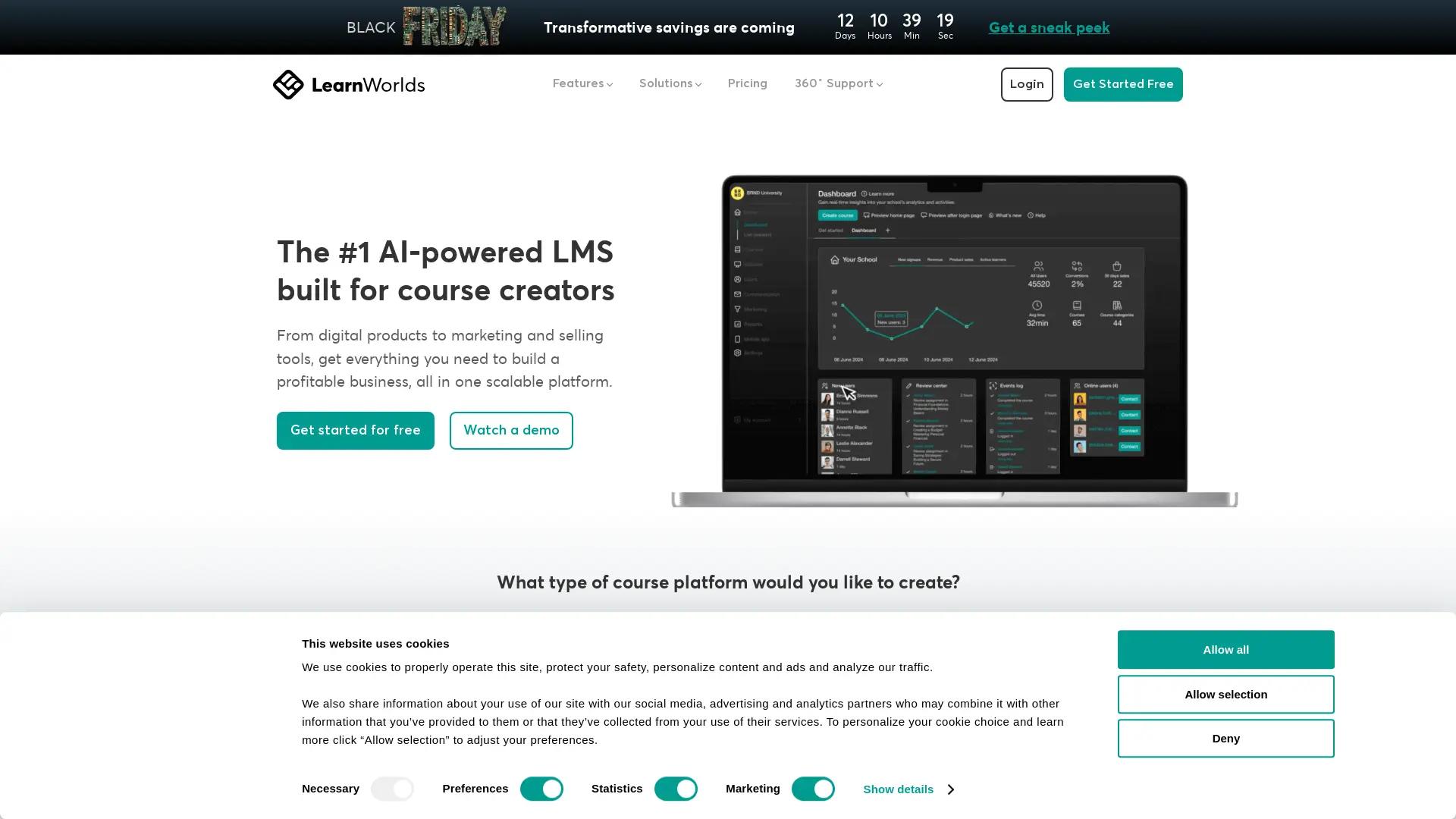 LearnWorlds screenshot