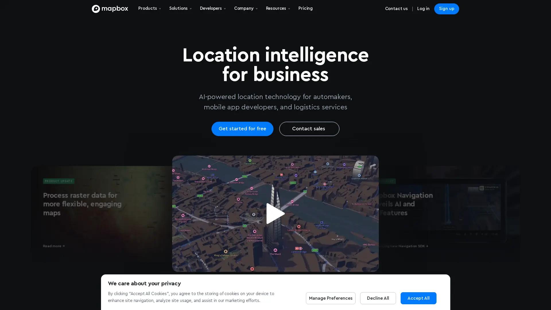 Mapbox screenshot