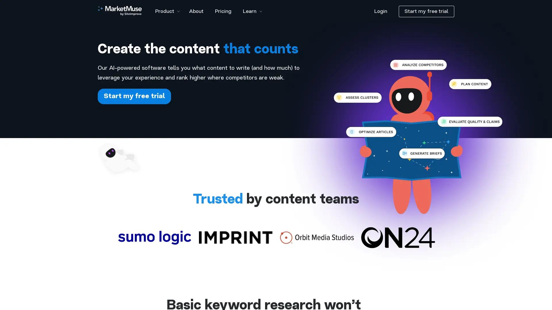 MarketMuse screenshot