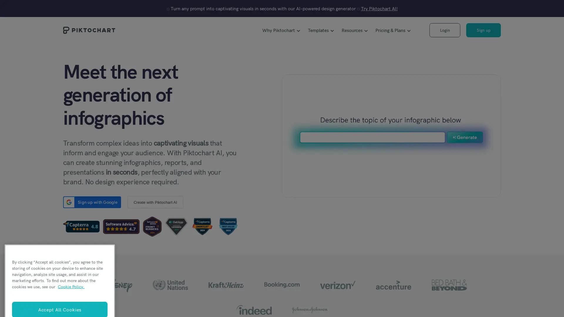 Piktochart screenshot