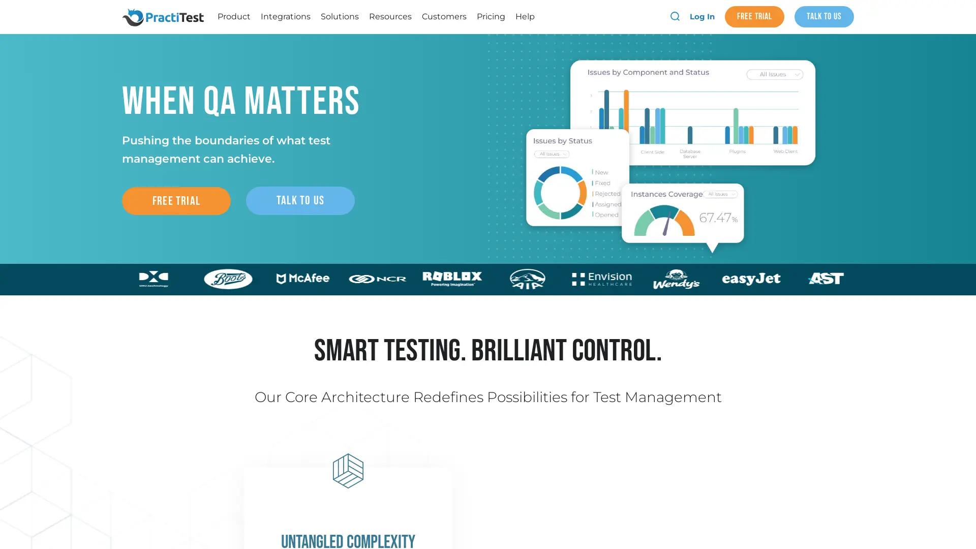 PractiTest screenshot