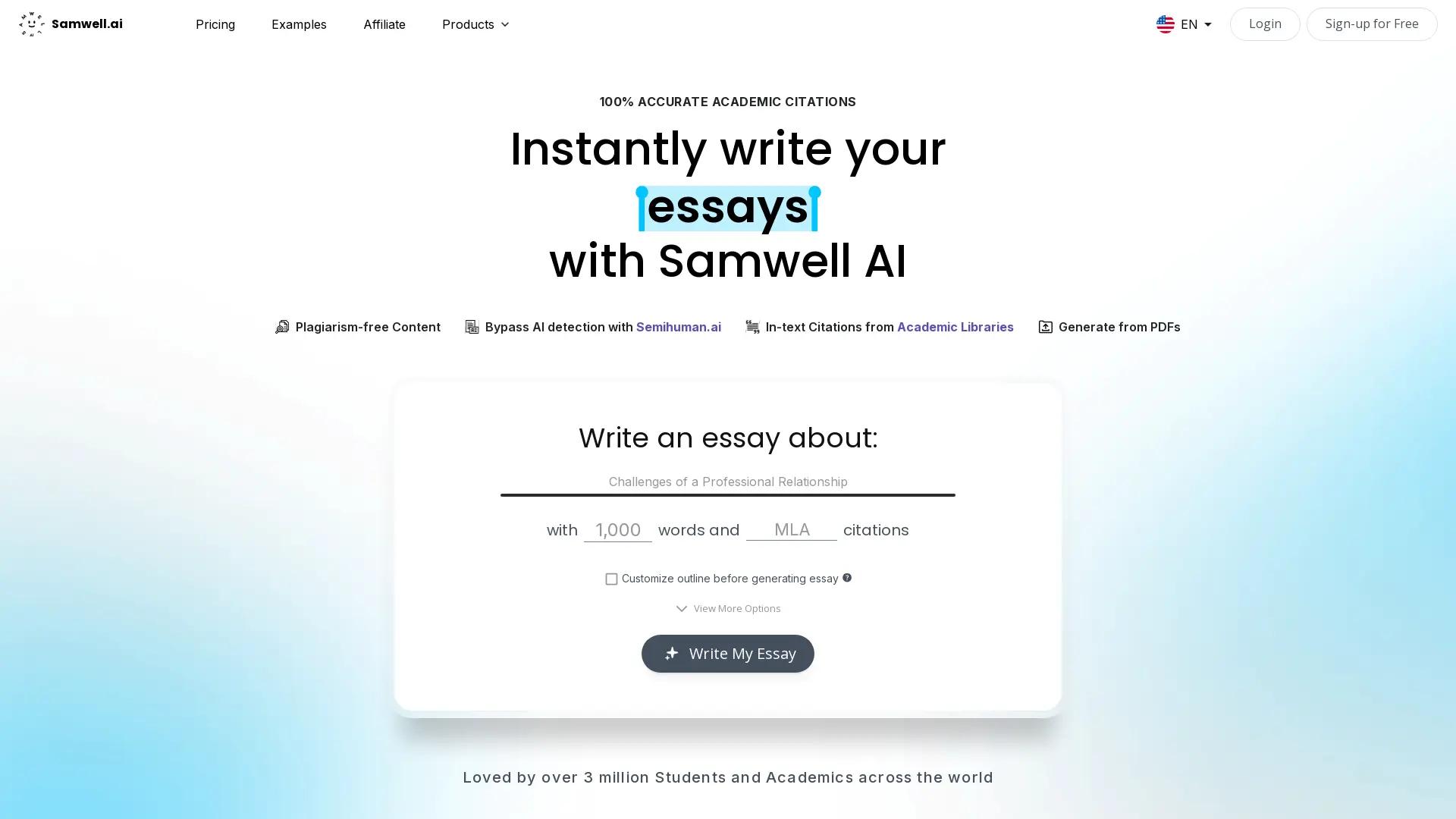 Samwell.Ai screenshot