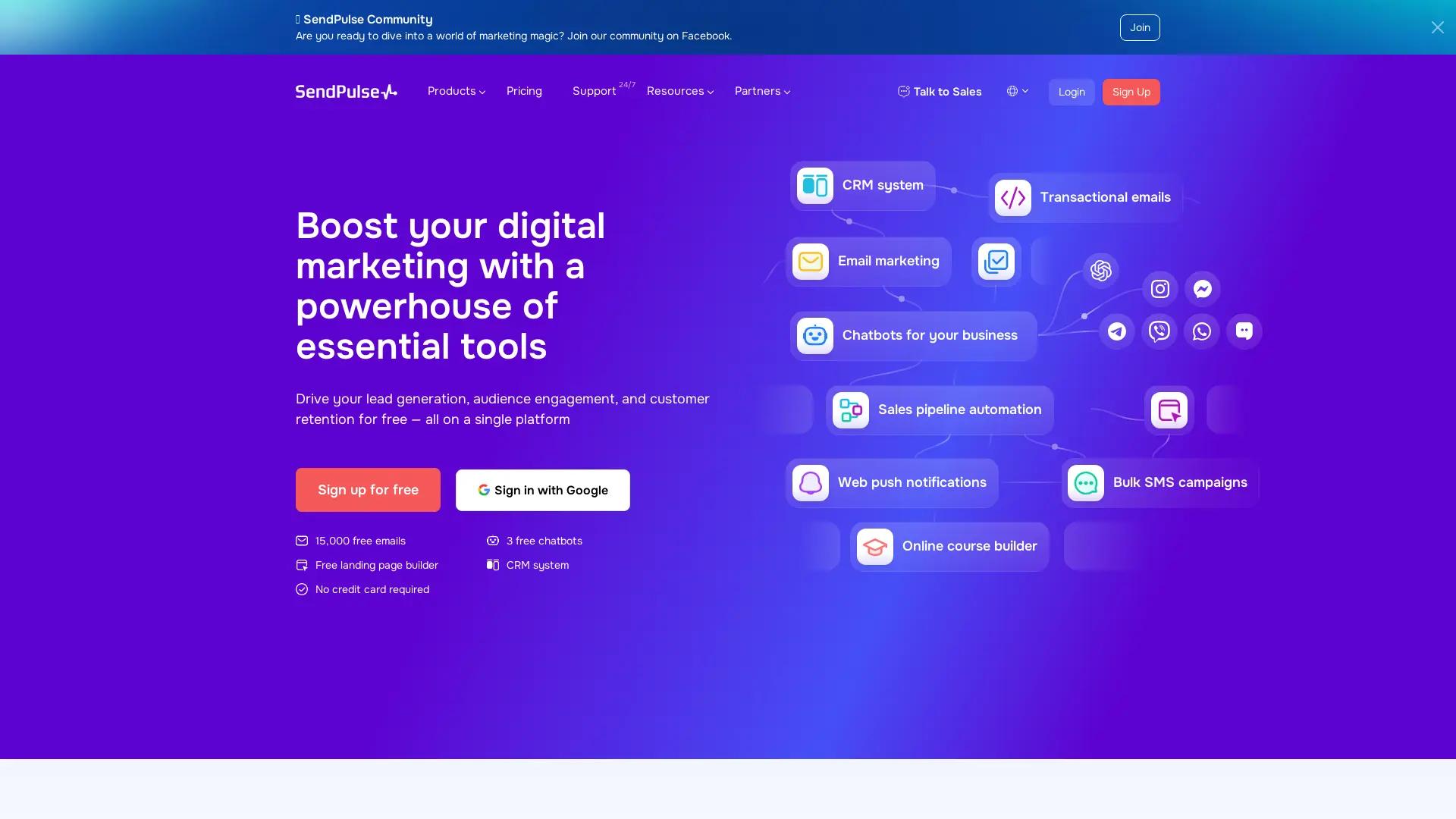 SendPulse screenshot