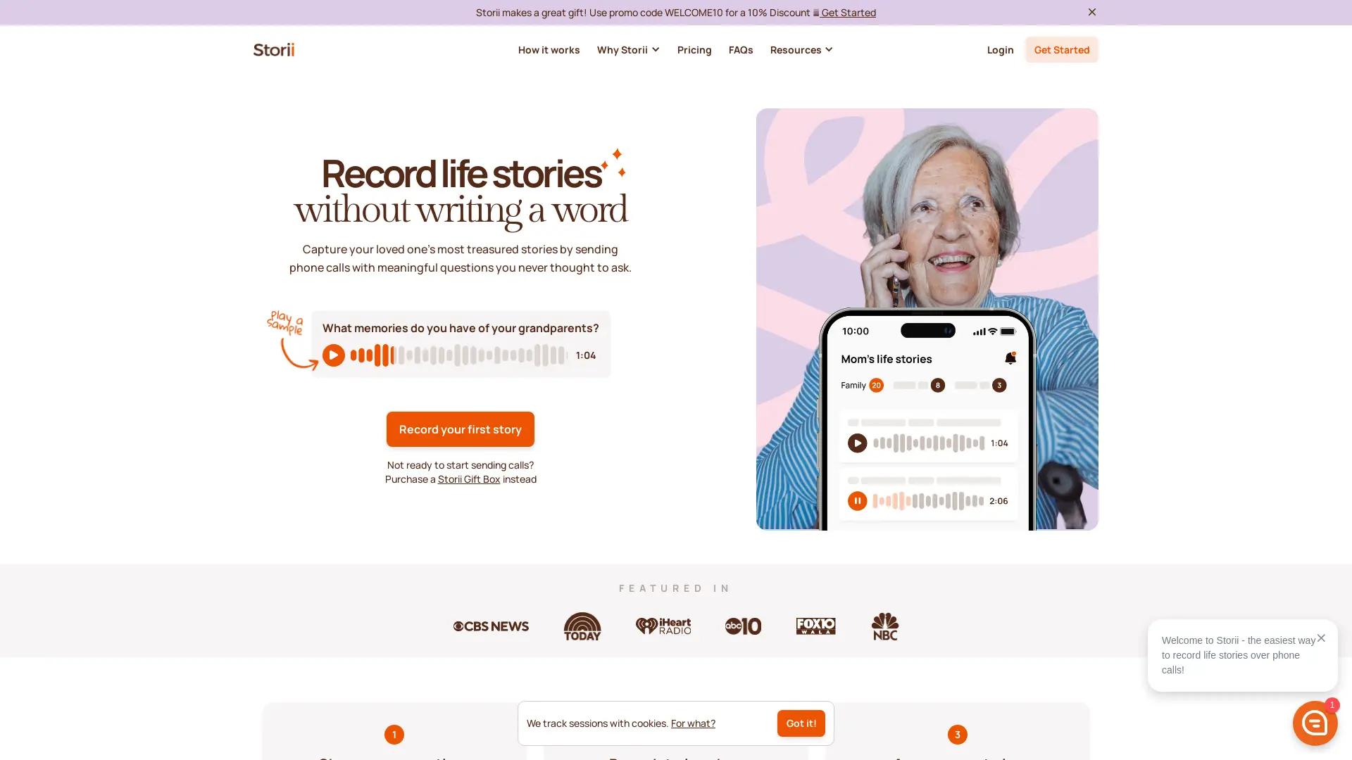 Storii screenshot