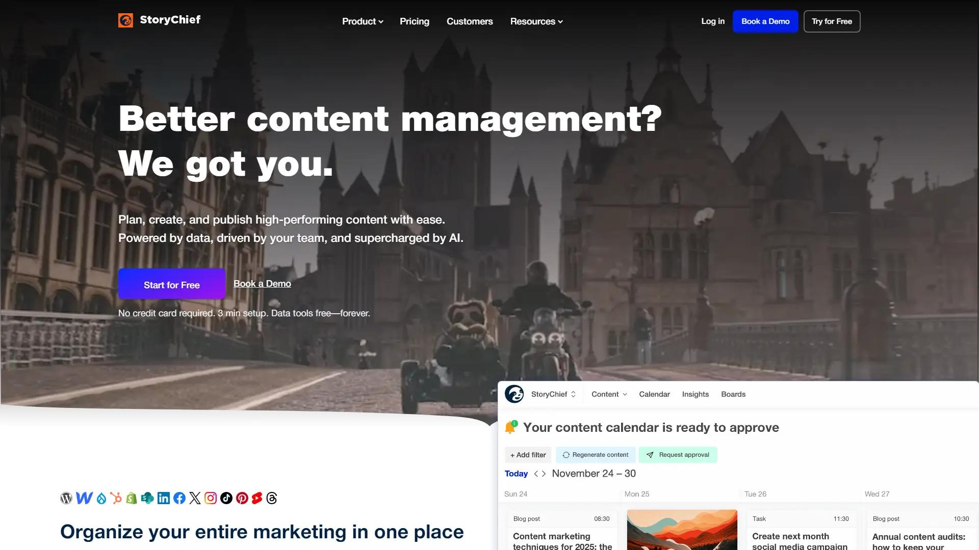 StoryChief screenshot