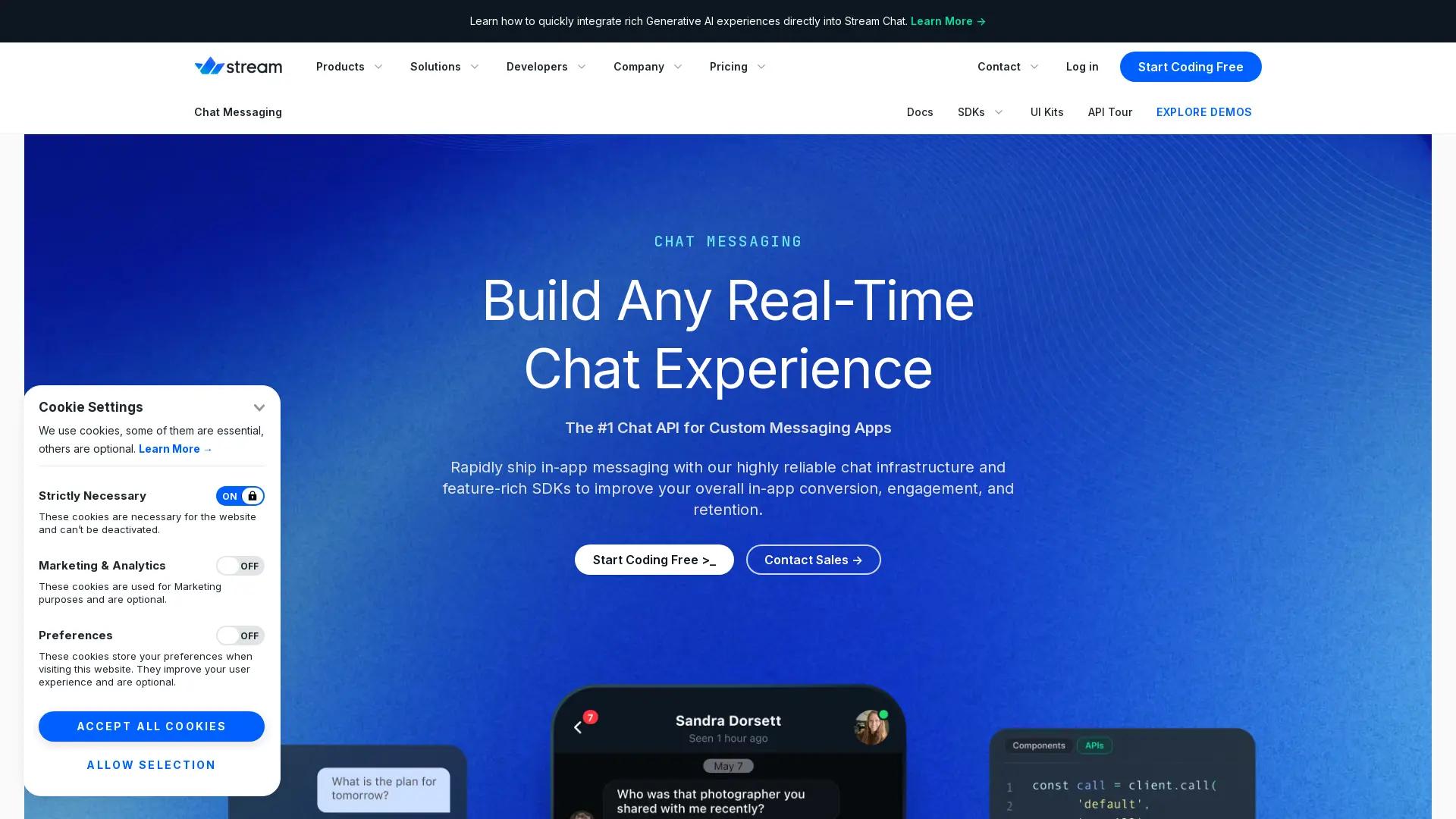 Stream Chat screenshot