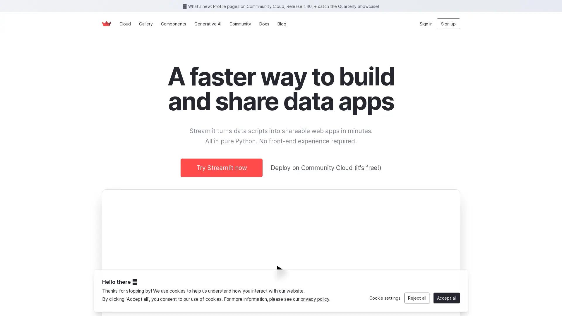 Streamlit screenshot