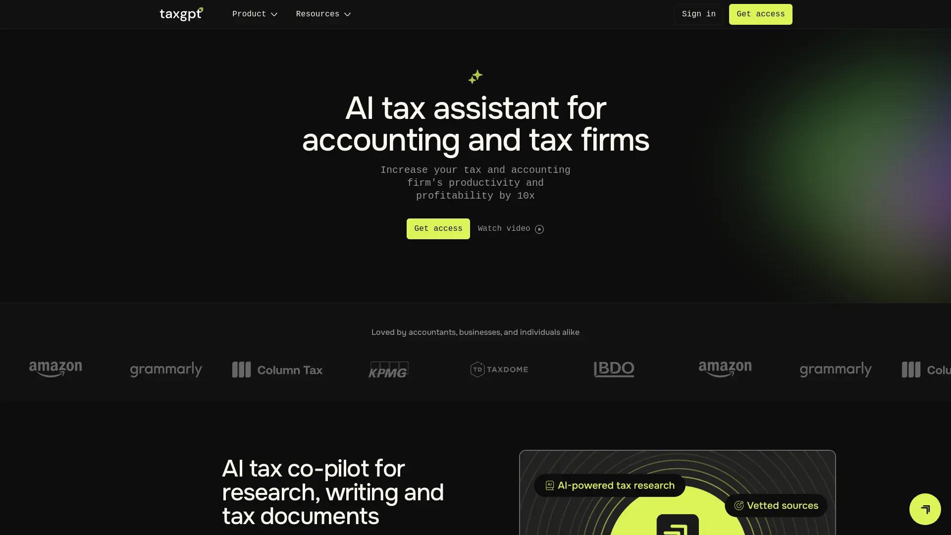 TaxGPT screenshot