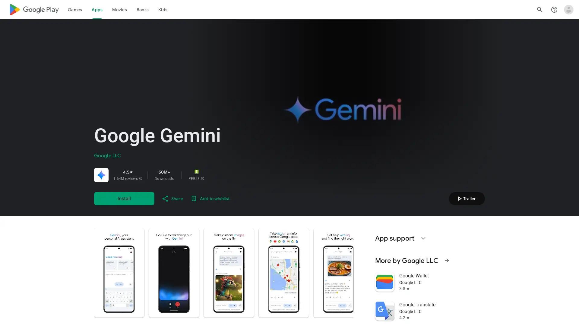 Google Gemini screenshot