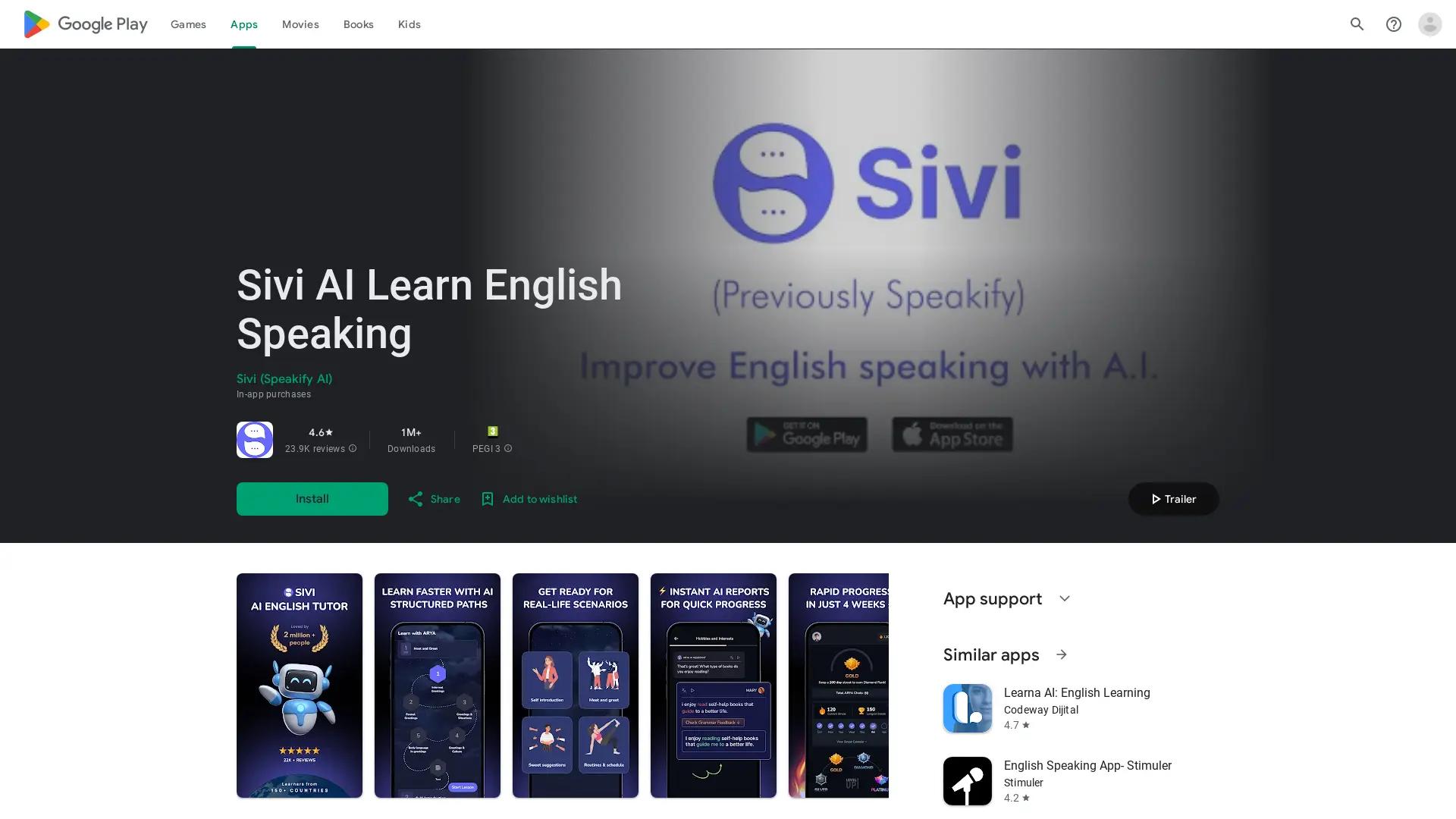 Sivi AI Learn English Speaking screenshot