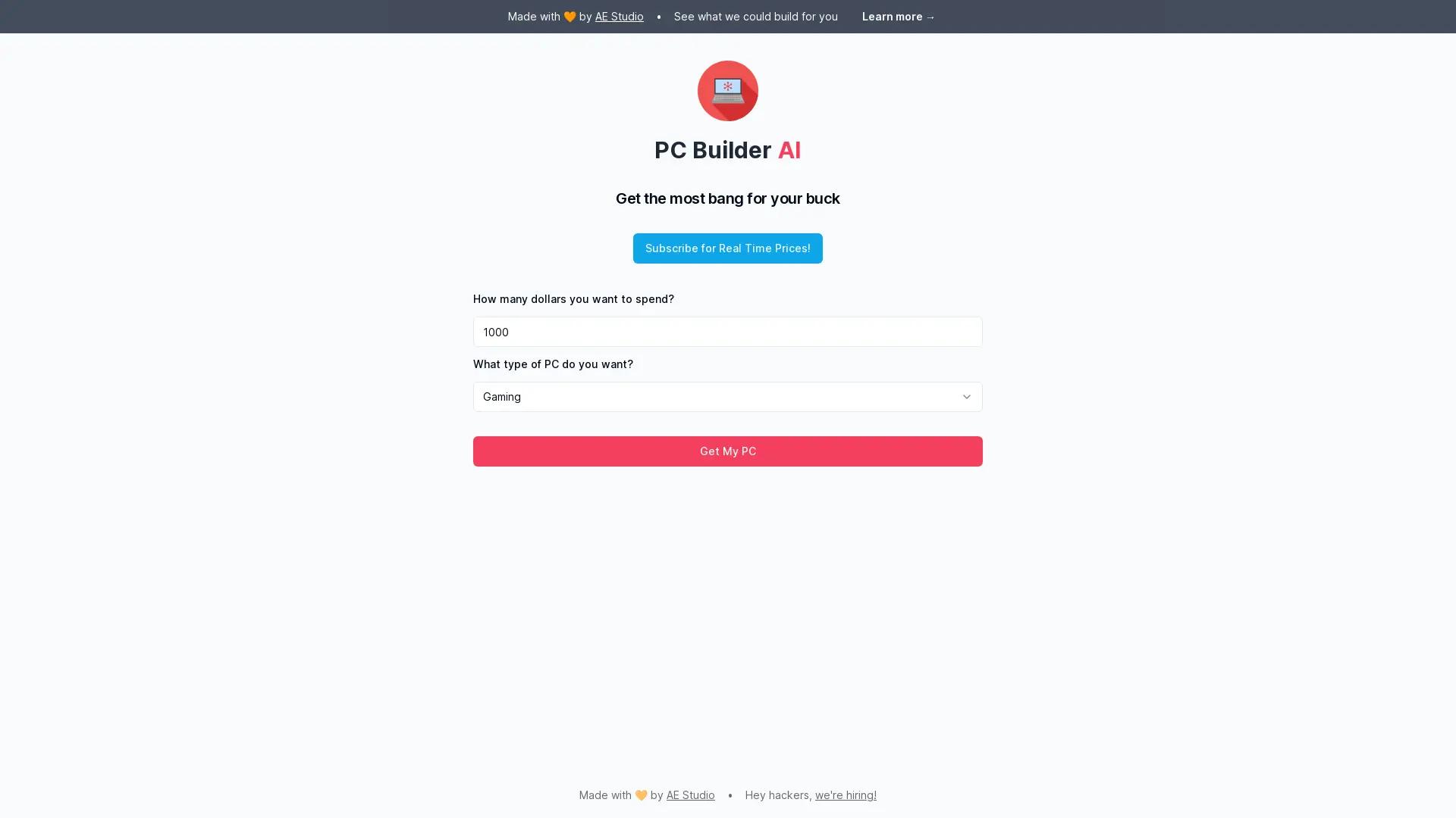 PC Builder AI screenshot