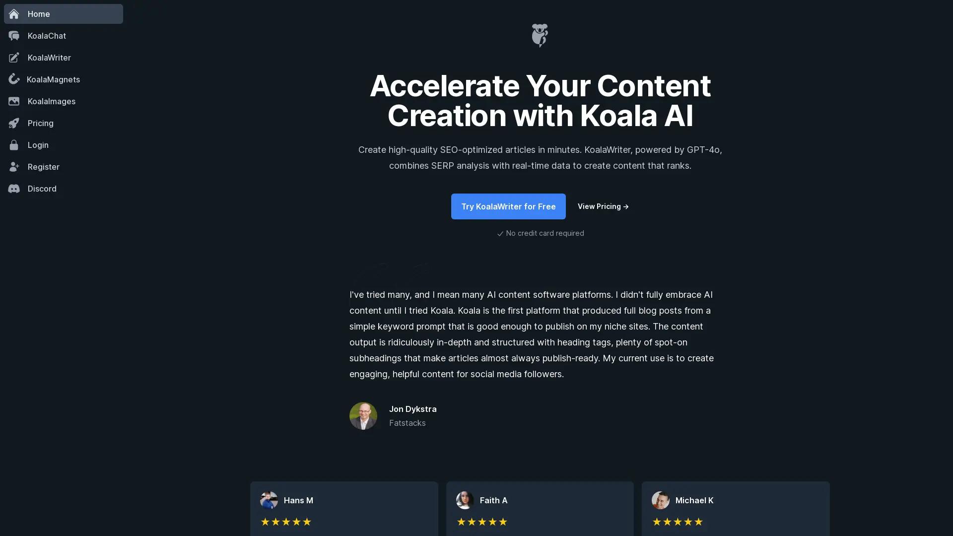 KoalaWriter screenshot