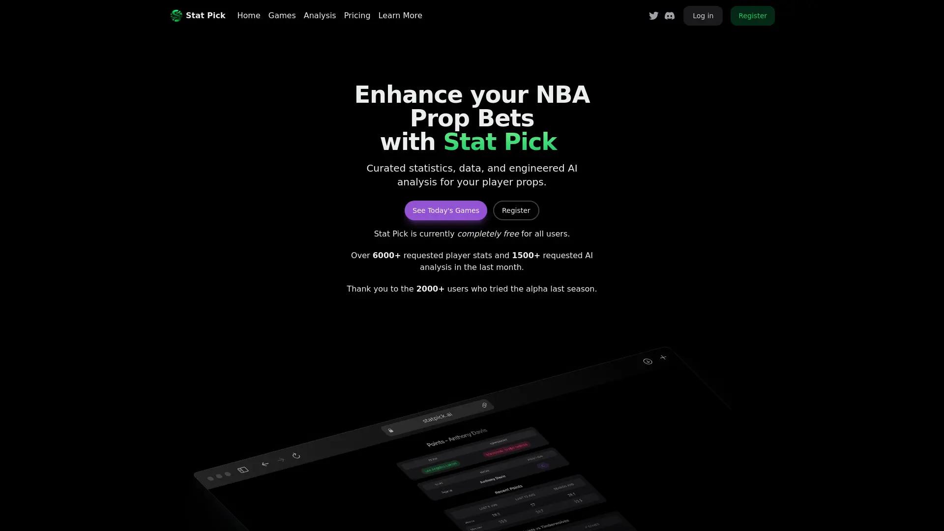 Stat Pick AI screenshot