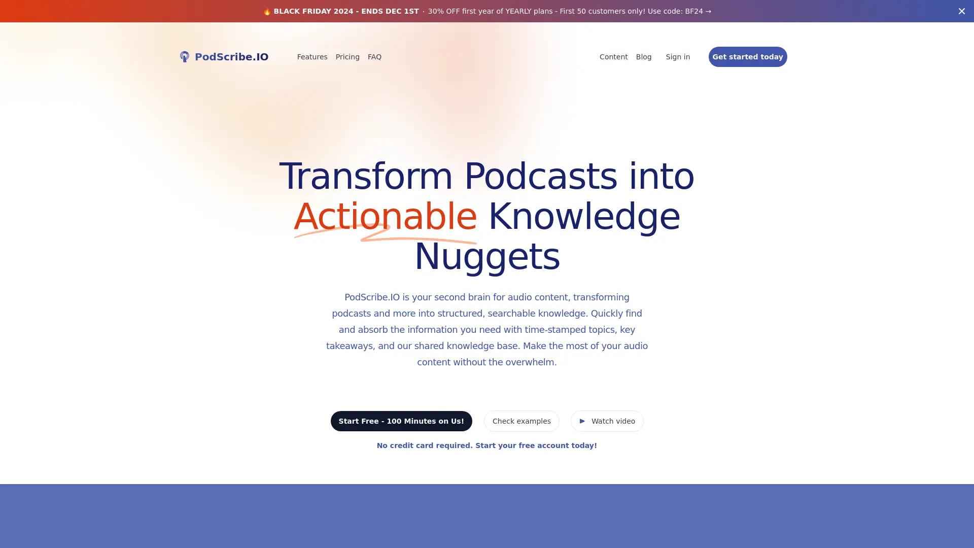 Podscribe.Io screenshot