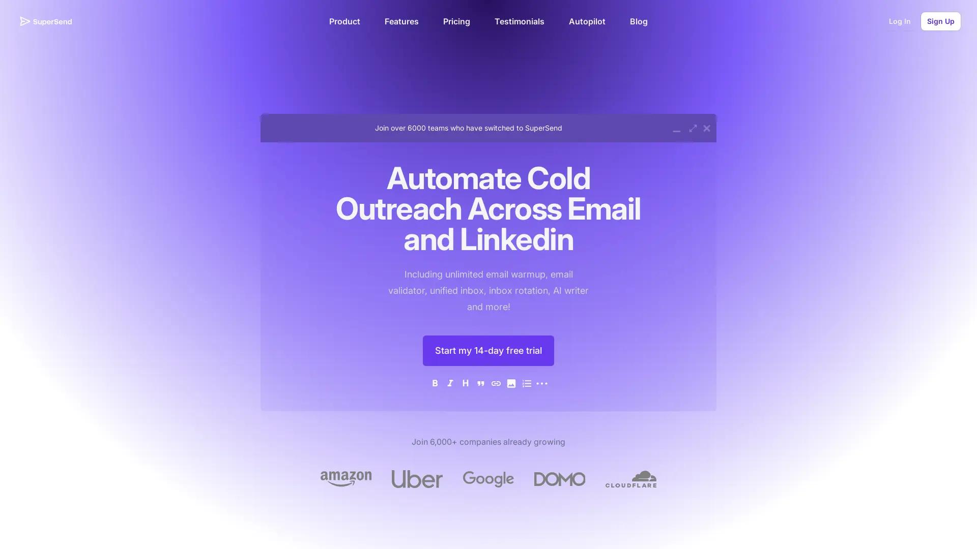 Super Send 2.0 screenshot