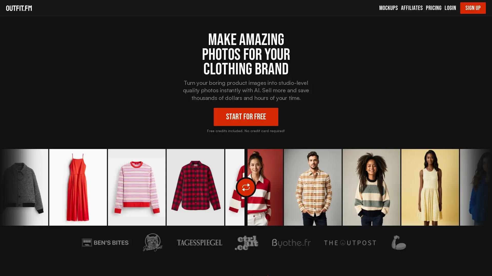 Outfit.Fm screenshot
