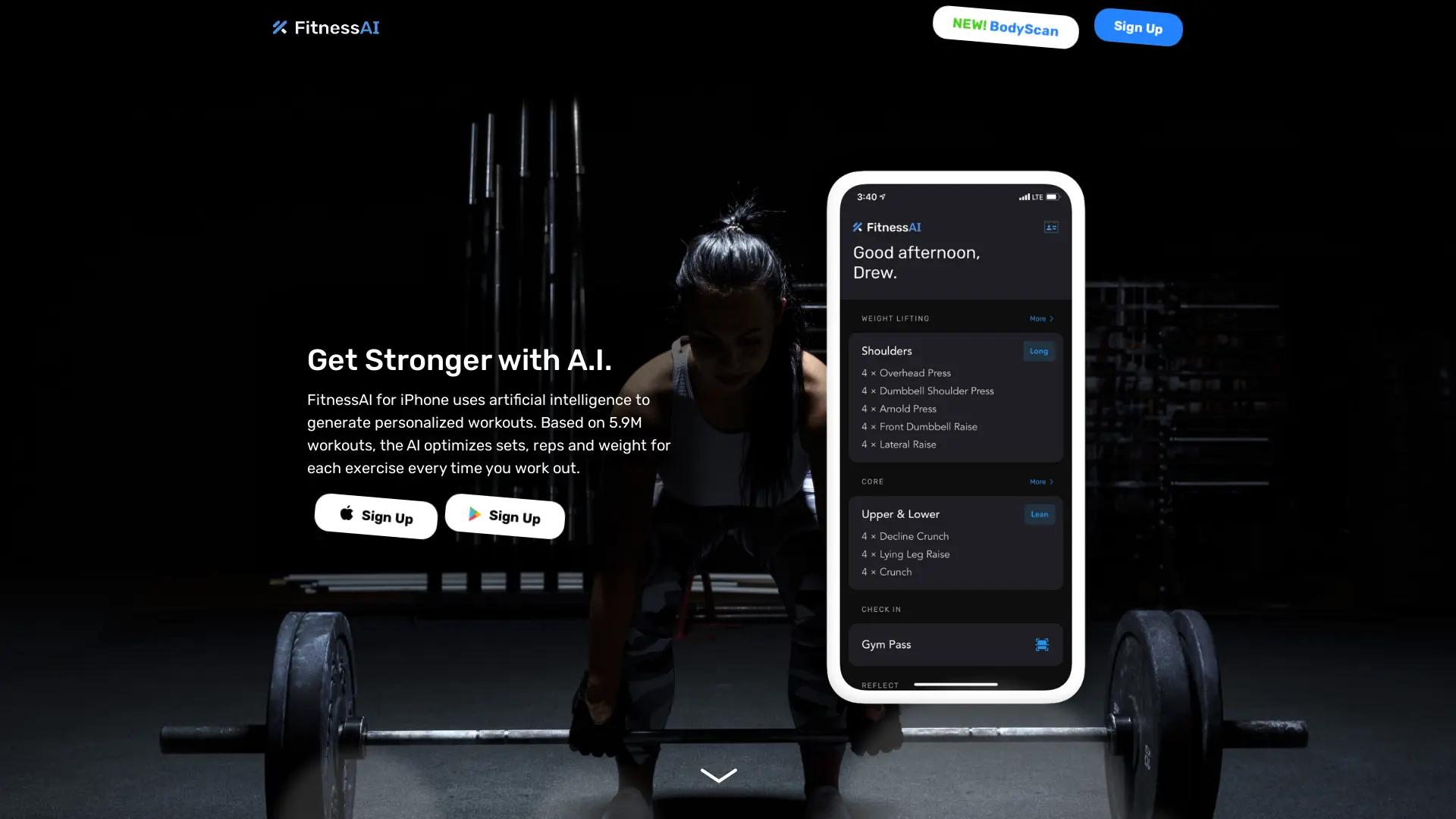 Fitnessai screenshot