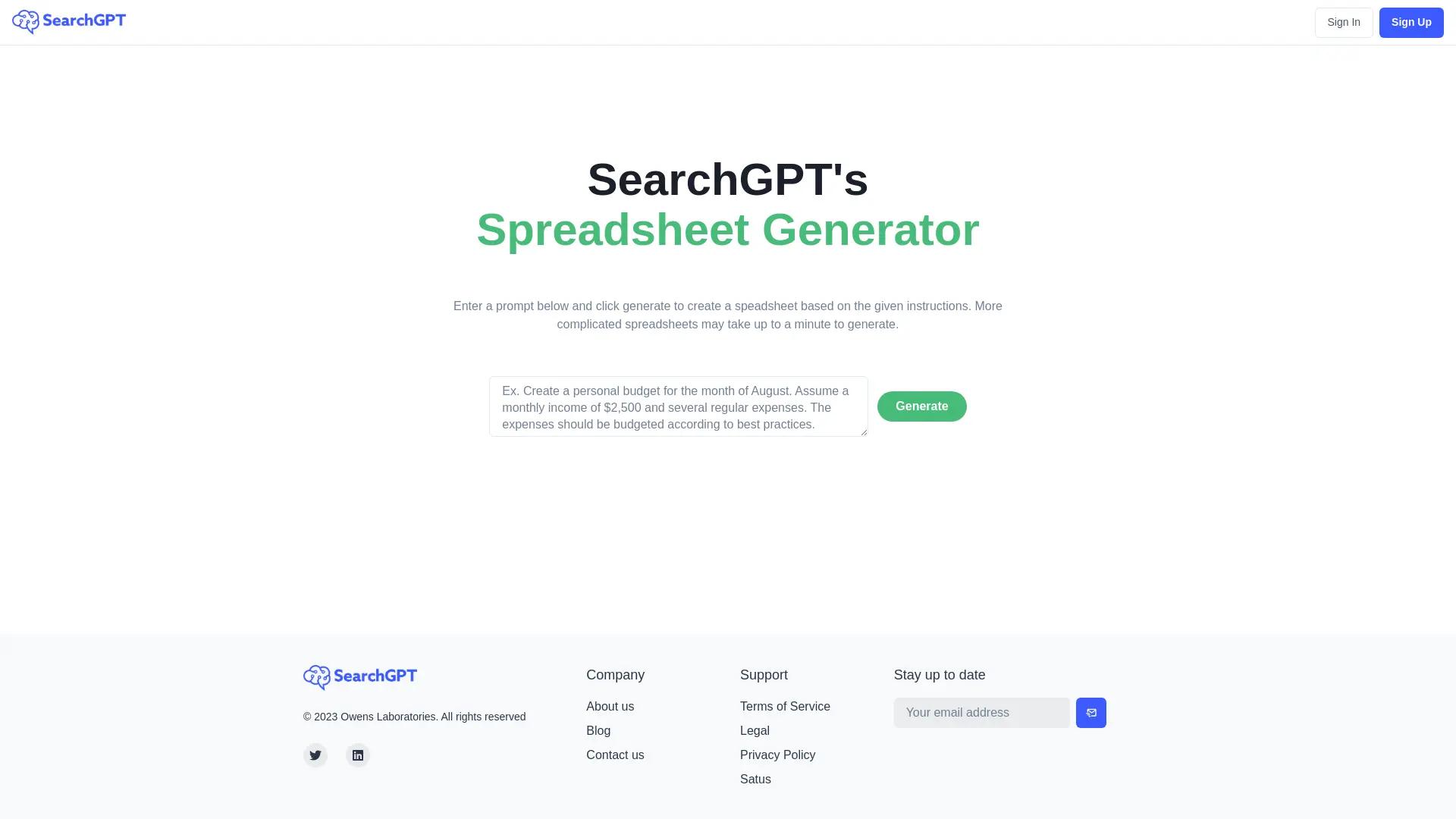 SearchGPT screenshot