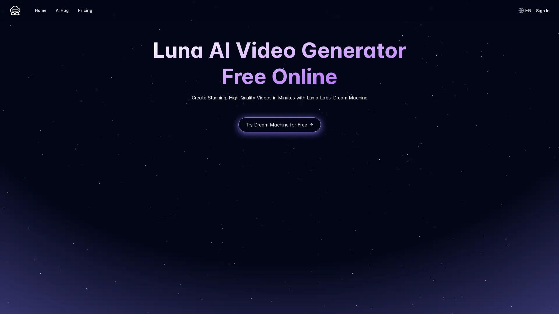 Luma Dream Machine screenshot