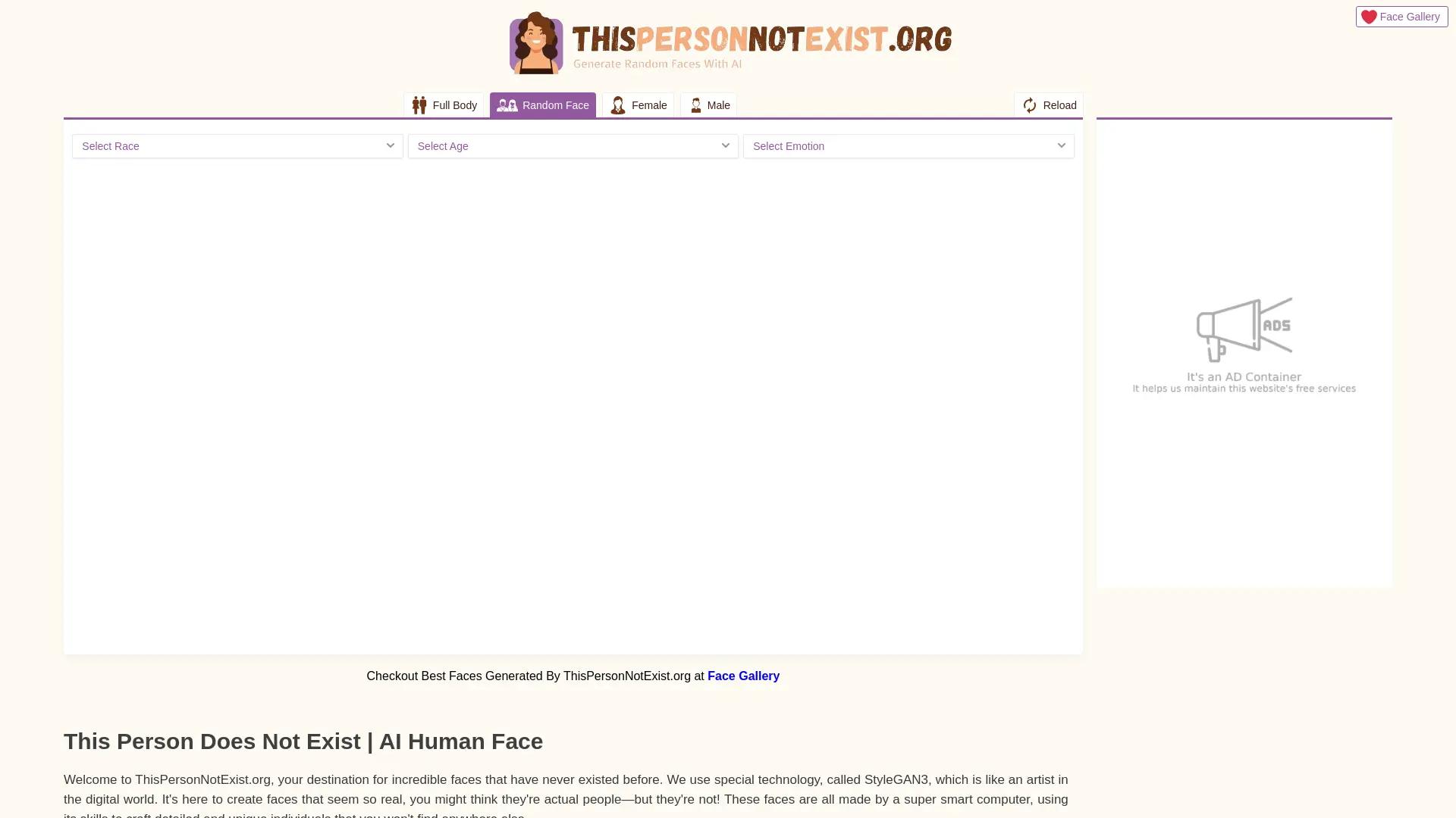 This Person Not Exist screenshot