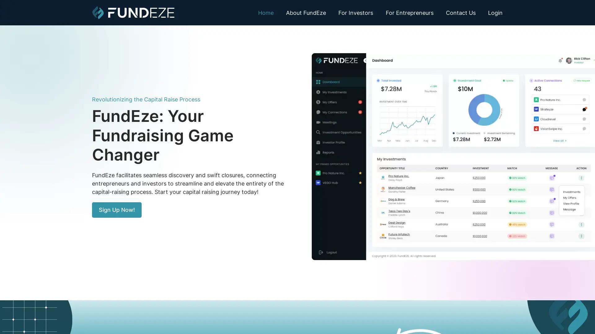 Fundeze.Io screenshot