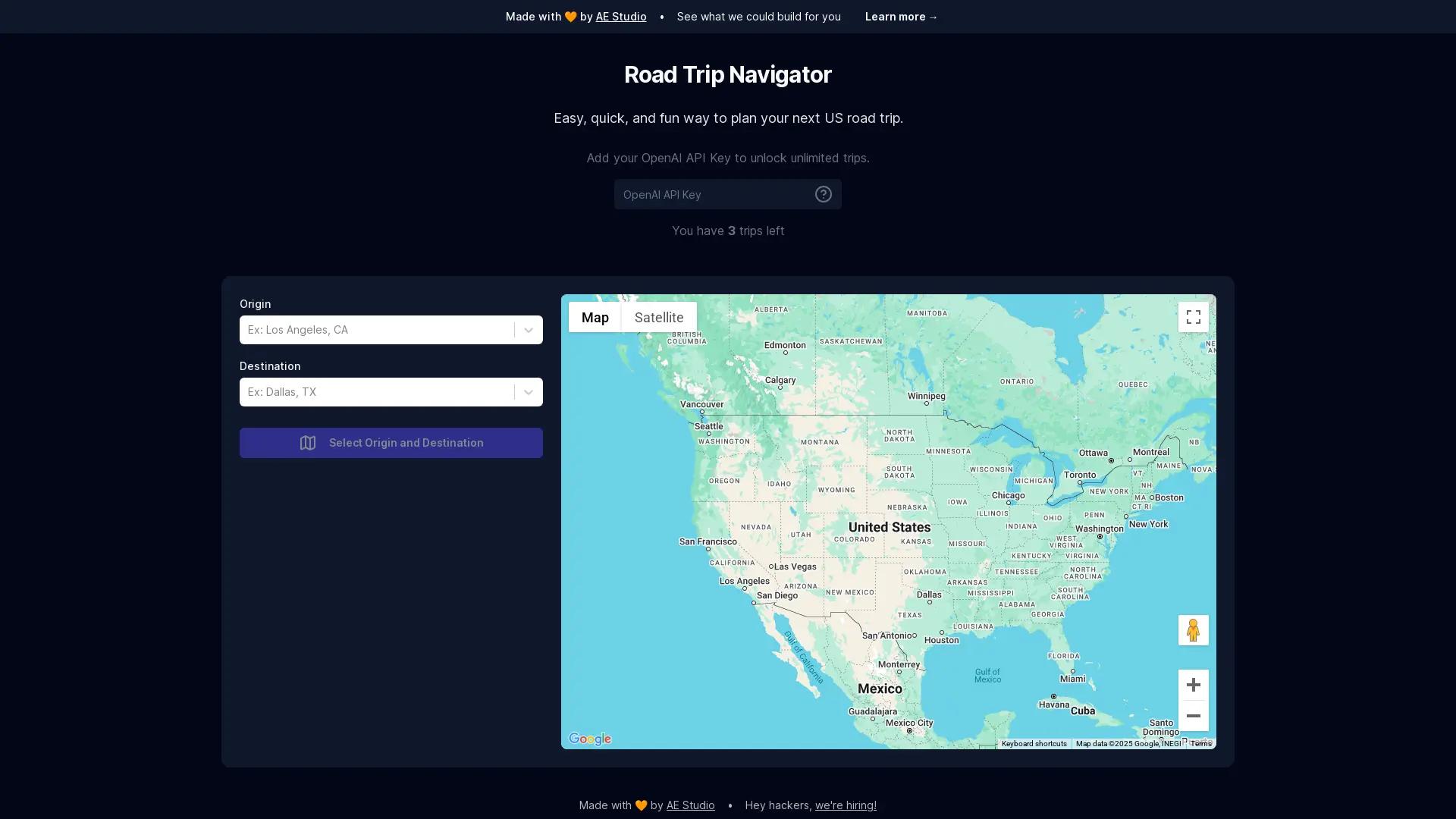 Road Trip Navigator screenshot