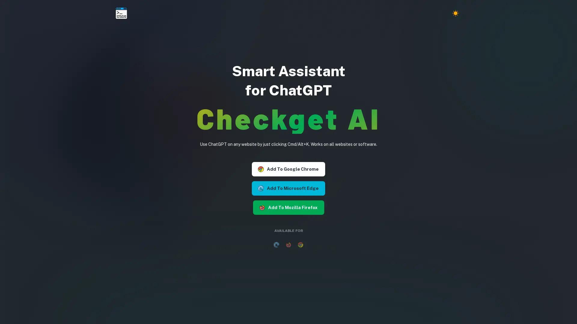 Checkget screenshot