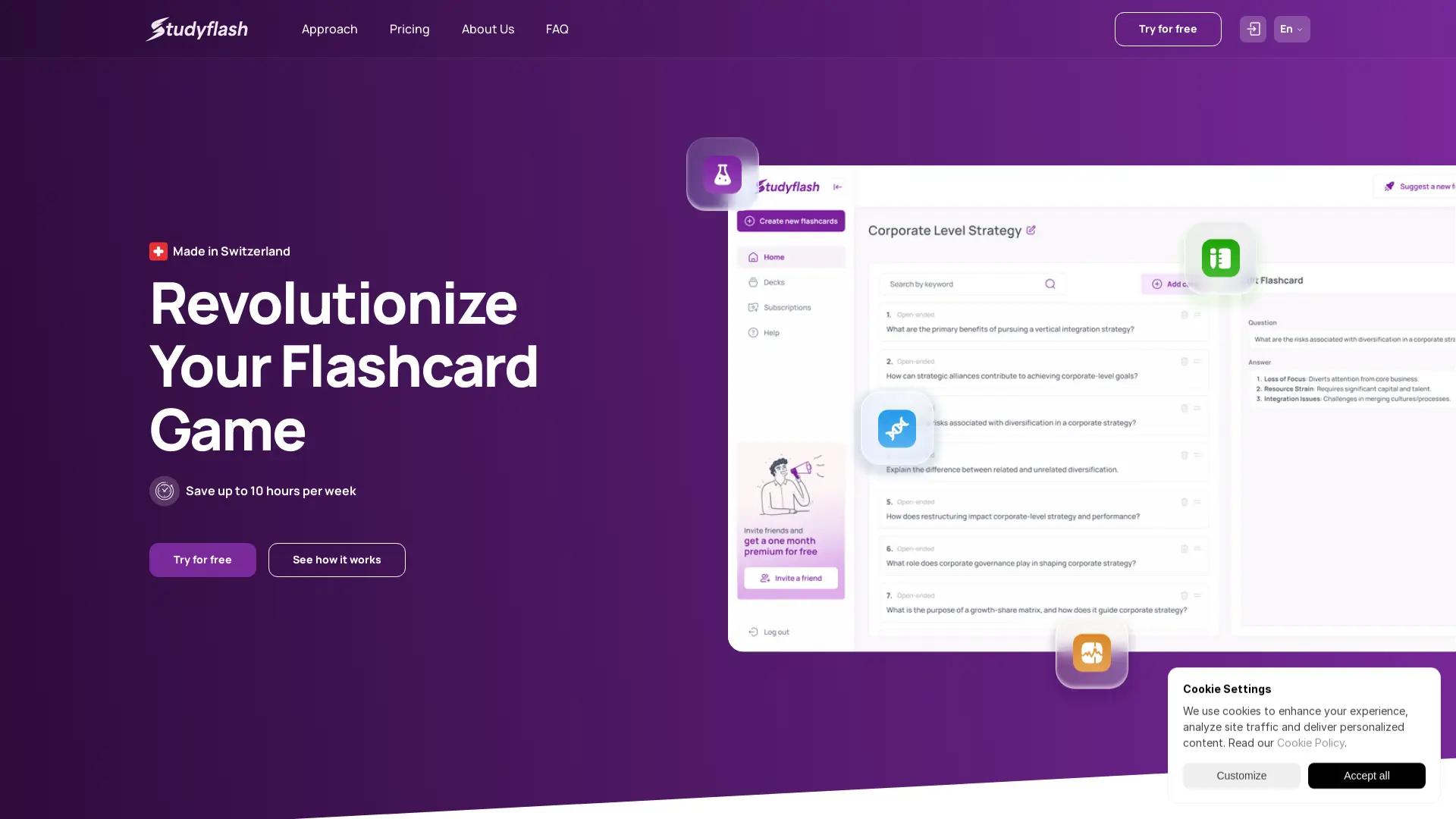 Studyflash screenshot