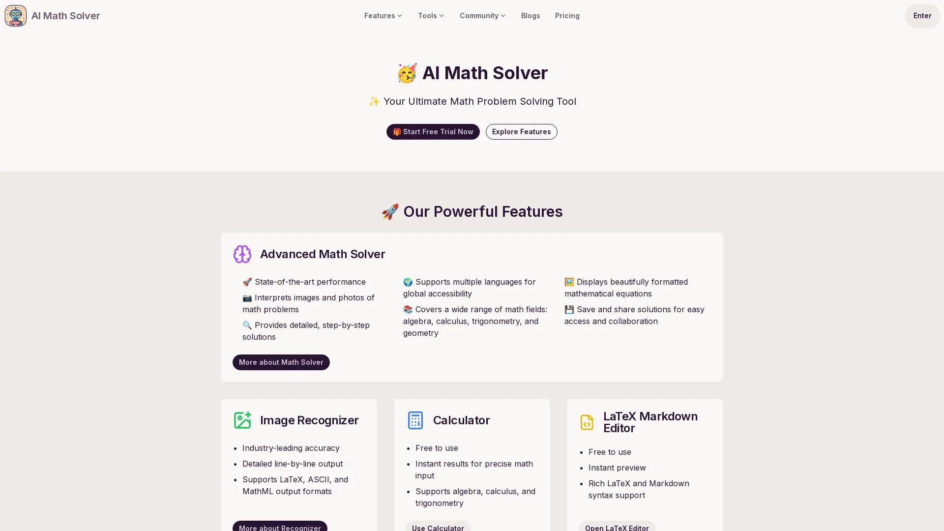 AI Math Solver screenshot