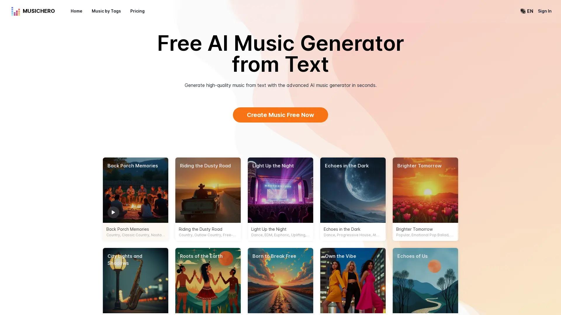 MusicHero.Ai screenshot