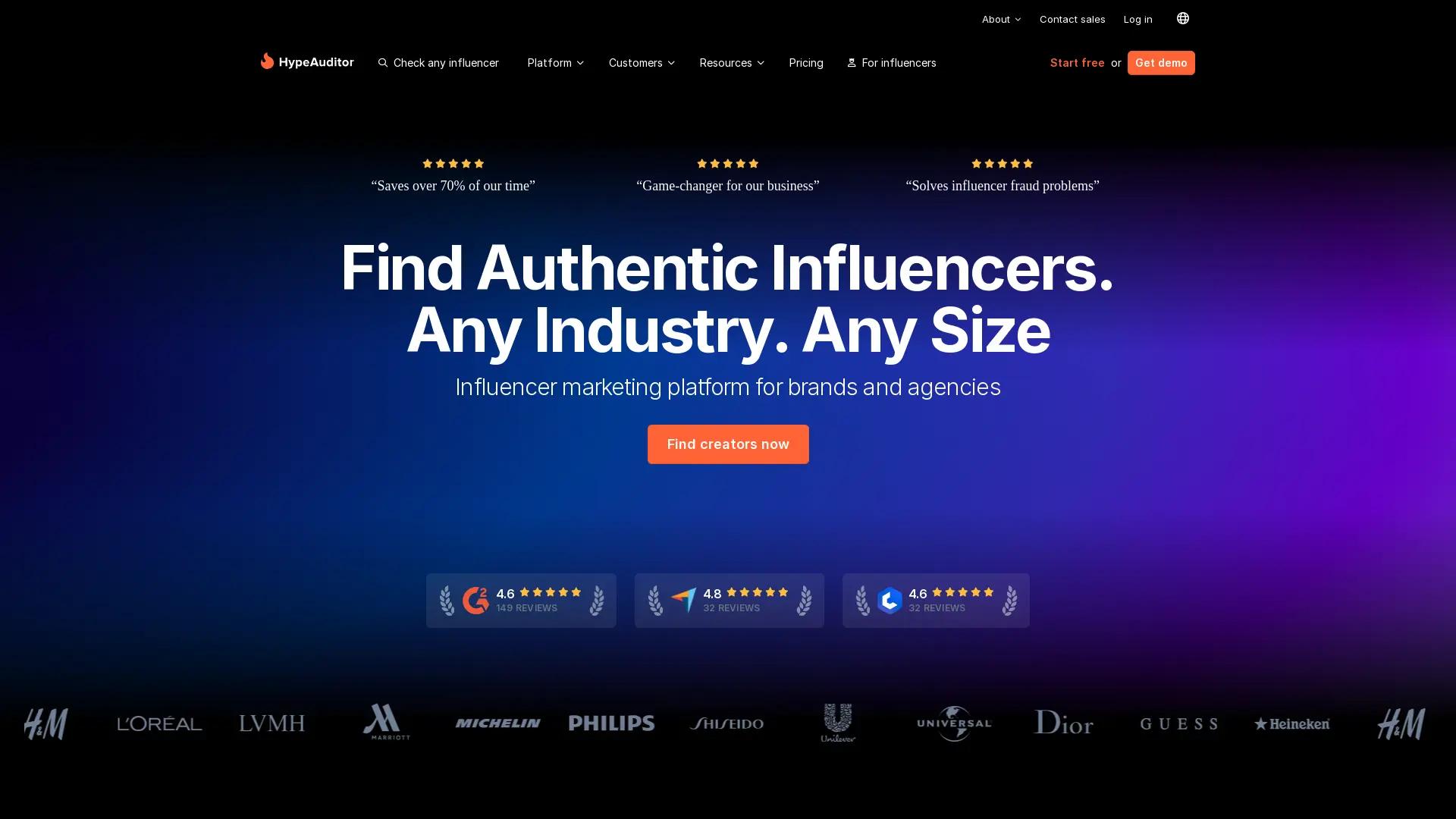 HypeAuditor screenshot