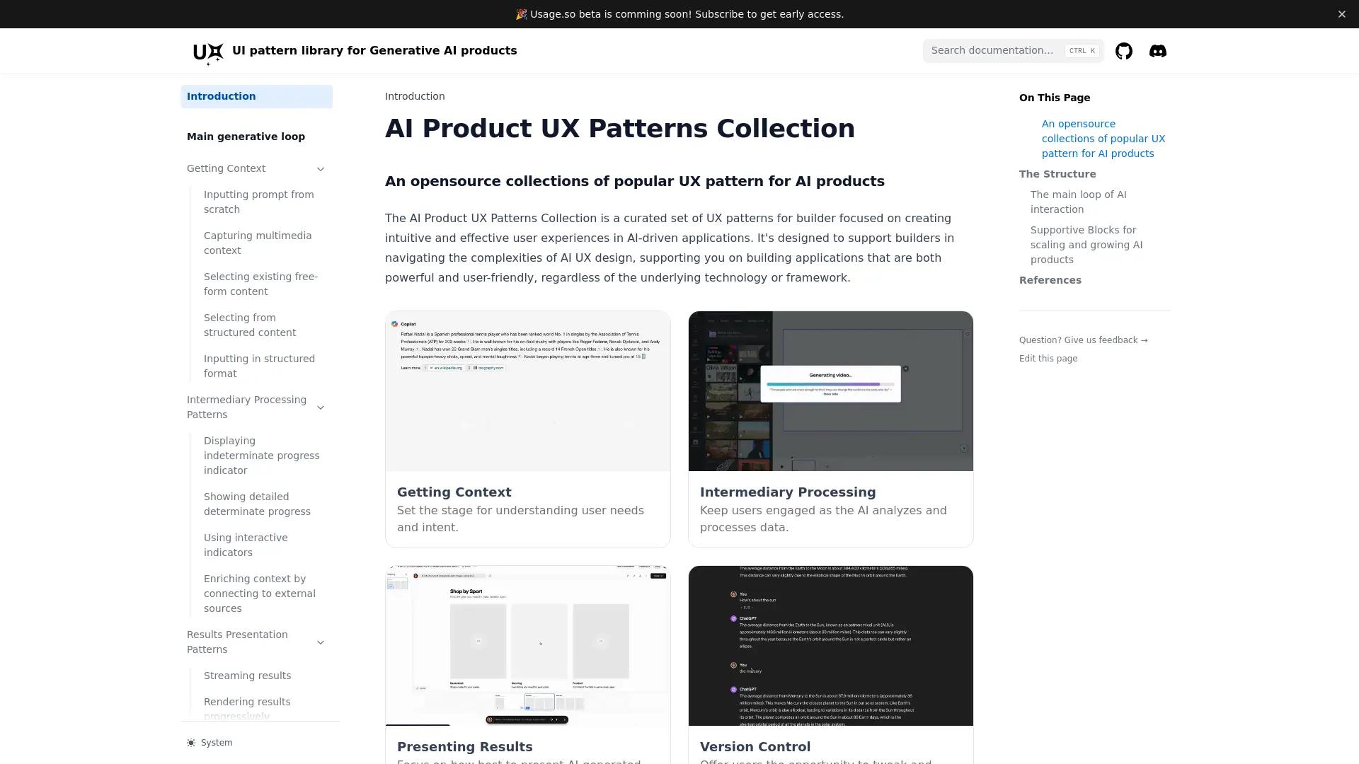 AI UX Patterns screenshot